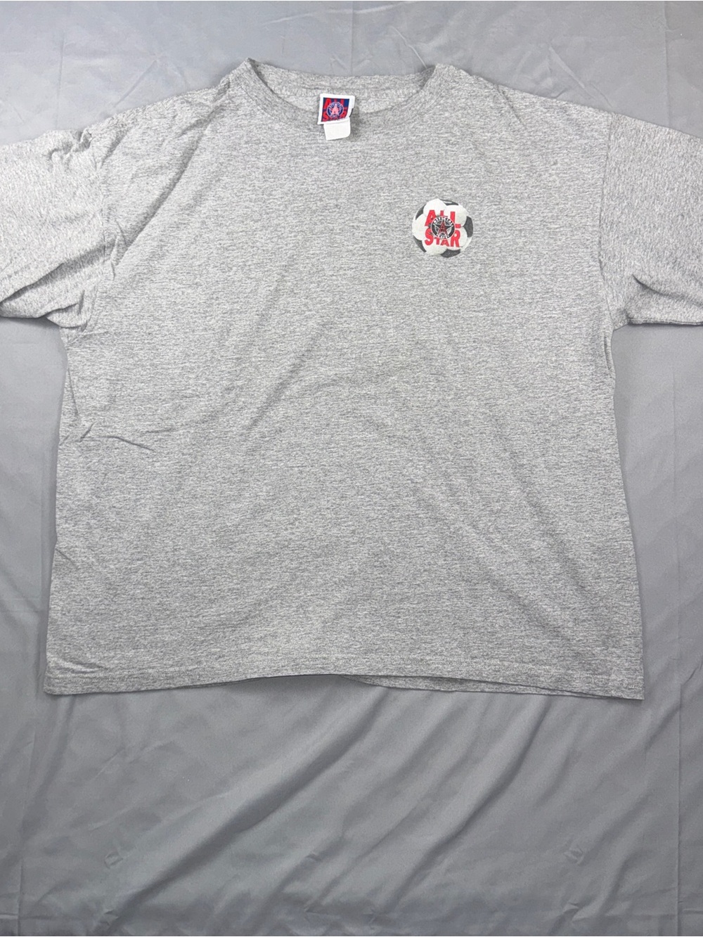 Vintage Official All Star Cafe Shirt Mens 2XL Gray Soccer Goal Graphic Tee